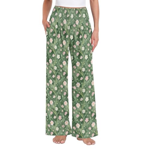 Pantalon large aquarelle parfait pour vos journées détente à la plage