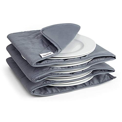 VonShef 12 Plate Warmer Electric, Grey