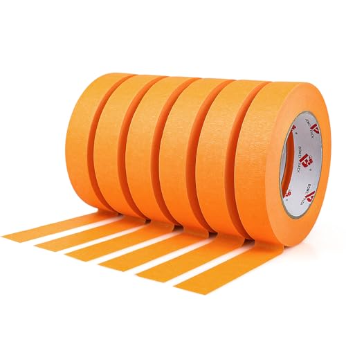 Ruban de masquage orange 300m au total, bande adhésive protectrice pour bricolage et murs