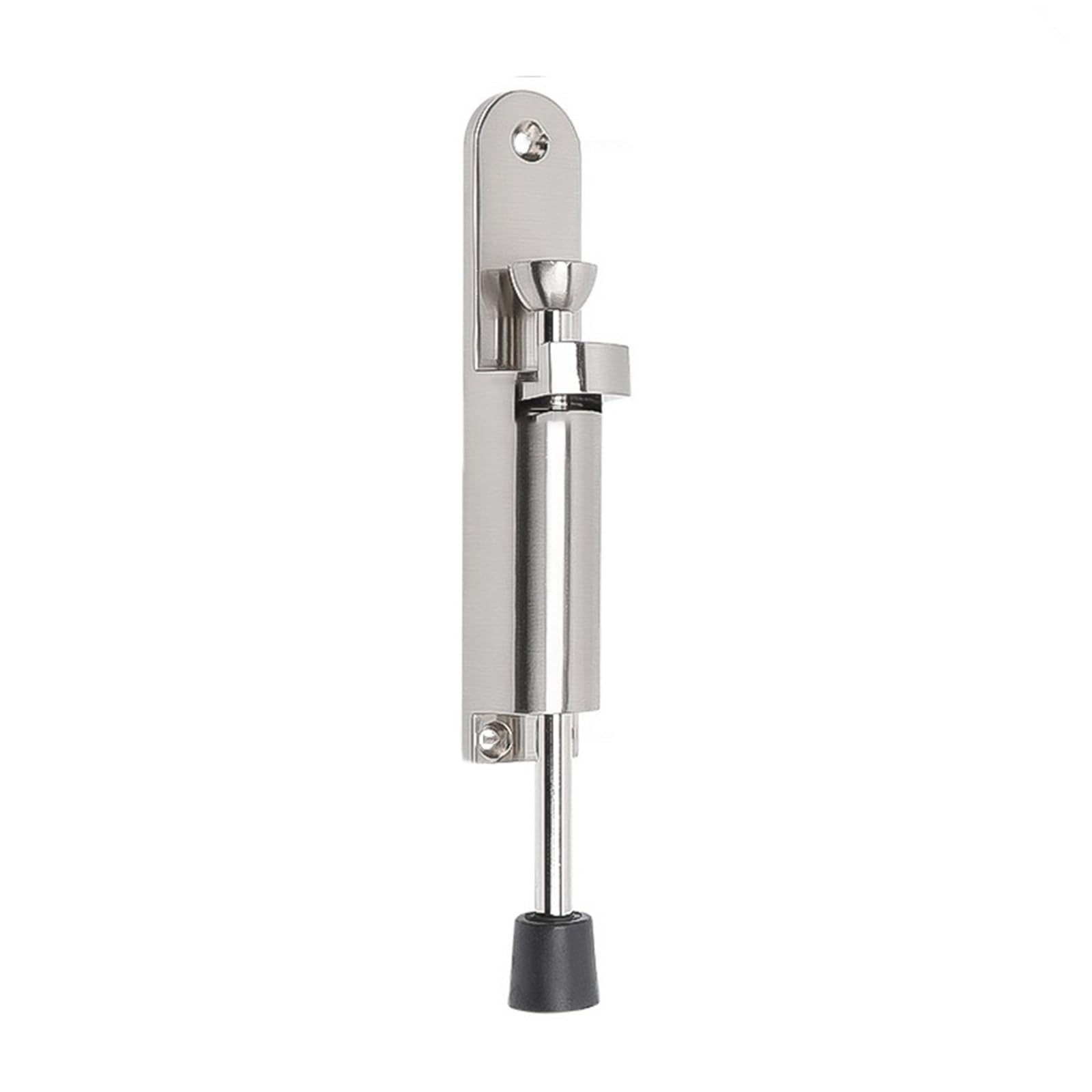 Tsophreniq Silver Flexible Angles Foot Pedal Door Stop Stabilizers Stainless Steel Construction For Families Child & Pet Easy Installation Door Blockers