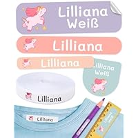 Etiquetas Planchar Ropa Personalizadas - 60 Unidades, 5x1.2 Cm, Resistentes Lavadora | Para Marcar Ropa Niños, Adultos