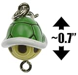 Green Koopa Shell ~0.7' Mini Figure - New Super Mario Bros Wii Zipper Pull/Charm Series (Japanese...