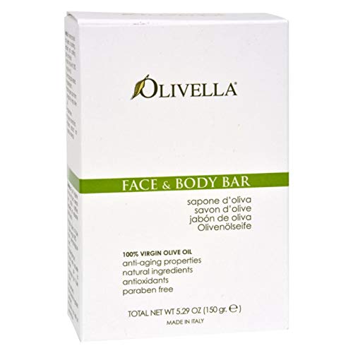 Bar Soap 100% Virgin Olive Oil Face & Body Olivella 5.29 Oz Bar Soap #TOP1