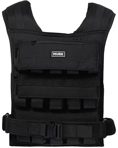 MVRK Weighted Vest Men 100lbs - Weighted Workout Vest With Removable Iron Weights, Heavy Duty Weighted Exercise Vest For Functional Training & Calisthenics - Weight Vest for Men and Women (100lbs)