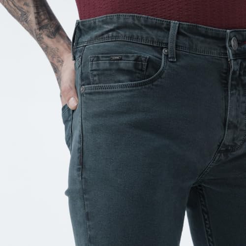 Image of BASICS Cotton Stretch Men's Jeans | Smart Casual Denim | Ultra-flexible stretch cotton denim. Modern style. Durable, breathable & built for all-day travel comfort.