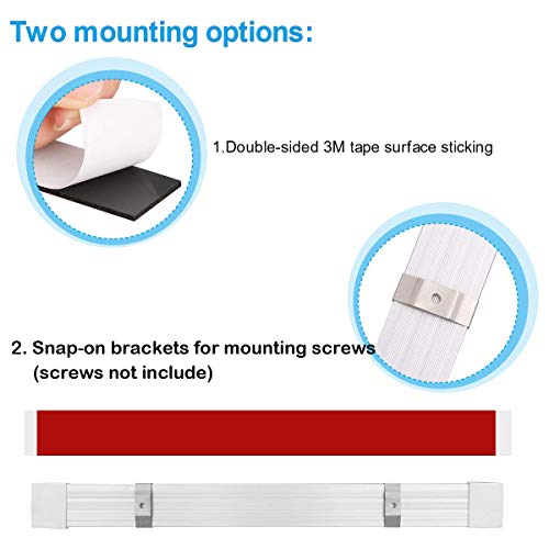 ROYFACC 108 LED Interior Light Bar Lamp Universal Strip Lighting 12V 6W for Car Camper Van Bus Caravan Boat Motorhome Kitchen Bathroom with ON/Off Switch (2 Pack)