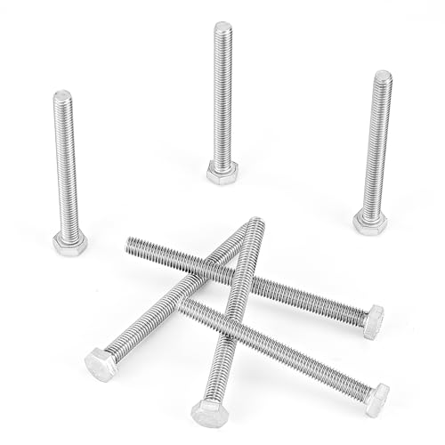 Image of M6 x 60mm 65mm 70mm 75mm 80mm Heavy Duty Hexagon Bolts Hex Head Screws, 304 Stainless Steel, Metric, Machine Fully Thread, Bright Finish, Assortment Kit 20PCS