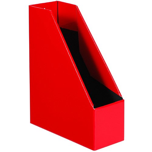 Porte-revues de bureau A4 rouge Etranger di Costa Rica au design japonais minimaliste et rigide