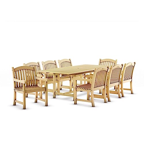 Amazonia Newcastle 9-Piece Teak Set