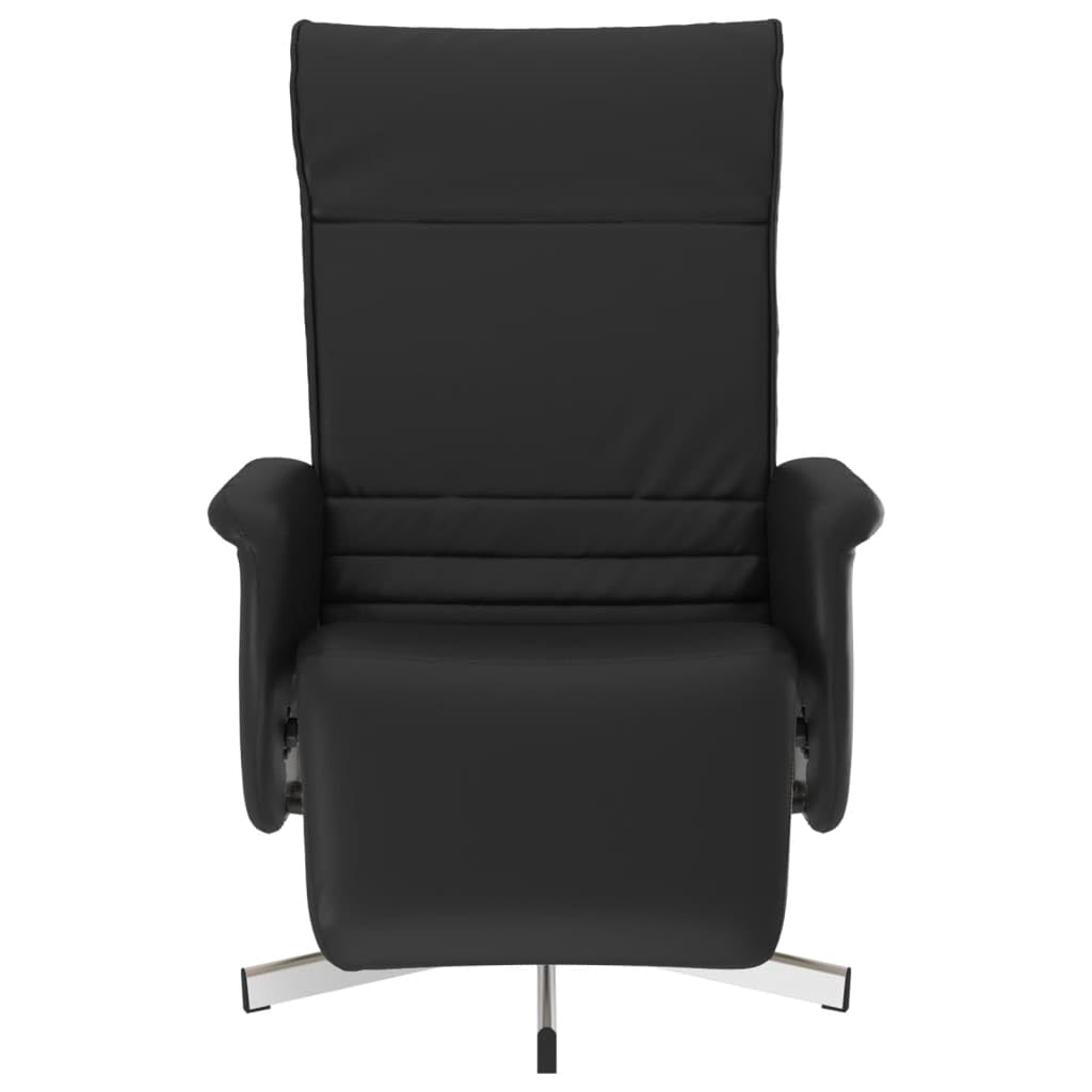 Sillón de relax con función reclinable giratorio 360°, piel
