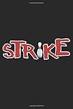 Strike: A5 Notizbuch, 120 Seiten liniert, Strike Bowling Pin