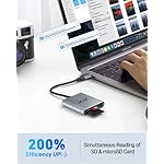 Acer SD 4.0 Card Reader, UHS-II Micro SD Reader USB C, Dual Slot Type C Memory Card Adapter with 100W PD Port for MicroSD SDXC SDHC UHS-II&UHS-I for iPhone 17/16/15, MacBook Neo/Pro/Air, Laptop(Grey) - Image 4