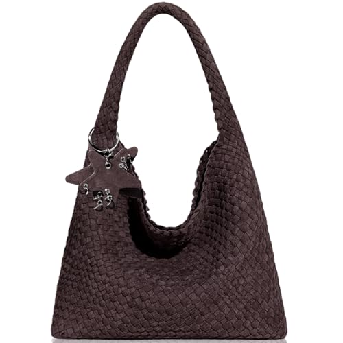 Image of Woven Tote Bag for Women, Shoulder Handbags, Beach Hobo, Handwoven Satchel Underarm Bag, Top-Handle Bag With Purses