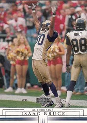 2001 Upper Deck #137 Isaac Bruce St. Louis Rams Official NFL Football Card in Raw (NM or Better) Condition