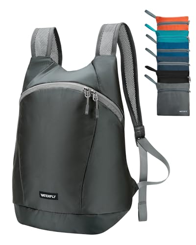 Waterfly Ultralight Foldable Backpack 15L: Small Packable Hiking Daypack Ultra Lightweight Rucksack Sporty Day Pack for Outdoor Sports Travel Shopping Men Women Waterfly Ultralight Foldable Backpack 15L: Small Packable Hiking Daypack Ultra Lightweight Rucksack Sporty Day Pack for Outdoor Sports Travel Shopping Men Women
