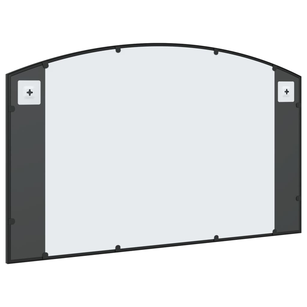 vidaXL Espejo de Pared Arco de Hierro Negro 100x60 cm