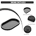 Hanobe Decorative Trays for Coffee Table : Black Oval Centerpiece Tray Wood for Farmhouse Entry Table Decor Round Bathroom Tray for Living Room Kitchen Counter