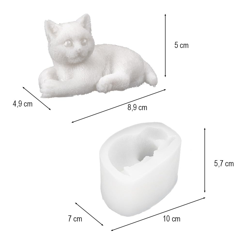 2 Stück Silikonform Eichhörnchen – Gießformen Für Beton, Harz, Seife, Kerzen