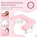 Manicure Arm Rest for Nails Tech: U-shaped Adjustable Nail Armrest - Pink PU Leather Hand Stand Rest for Manicurists