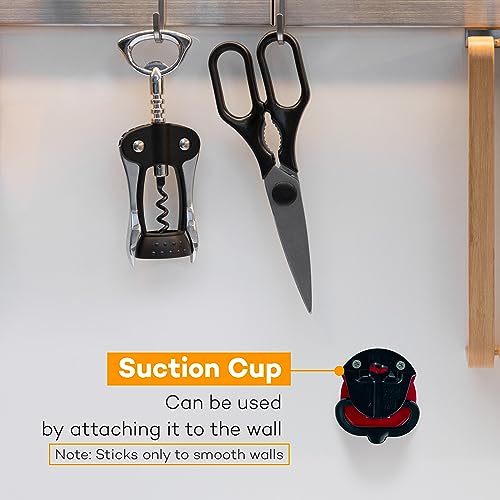 Knife Sharpeners for Kitchen Knives - Knife Sharpening Kit - Afilador De Cuchillos - Kitchen Knife Sharpener with suction cup - Knife and scissor sharpener - Pocket Knife Sharpener Tool - Image 4