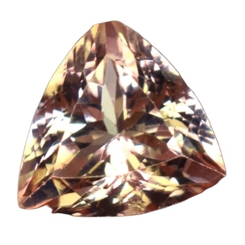 Topaze jaune naturelle trillion 10,4 mm, gemme à facettes de haute précision