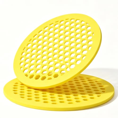 Elempony 2PCS Bee Watering Station for Garden, Floating Bee Water Feeder, EVA Foam Water Station for Outdoor Garden, Butterfly Feeder, Water Dish for Bird Bath, Pond, Patio, Pollinator Water Float