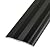 NILZA Black Metal Floor Transition Strip Aluminum Threshold Strip 2.4in Wide Flat Divider Strip, Doorway Edge Trim Ramp Reducer for Doorways Flooring Gaps Vinyl Floor Transition(Black,90cm(B))