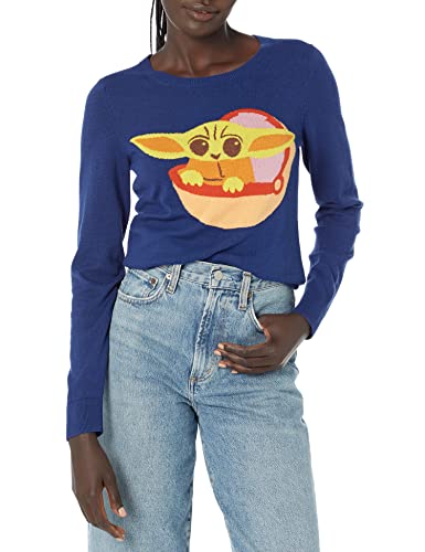 Image of Amazon Essentials Disney | Marvel | Star Wars Women's Lightweight Crewneck Sweater