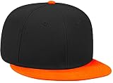 オットー (OTTO) キャップ フラットバイザー スナップバック　BLACK/ORANGE(OB)