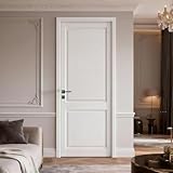 LetLuck 28'x 80' French Door Panels with a 2-Panel Design, Ideal for Closets, Storage Rooms, Bathrooms, Offices, and Interior Room Door - Solid Core Composite Material, No Hardware Included