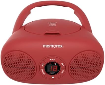 Amazon.com: Memorex AM/FM Top Loading CD Player | Portable Stereo with ...