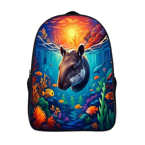Sac à dos unique animal imprimé contre la pluie pour voyage