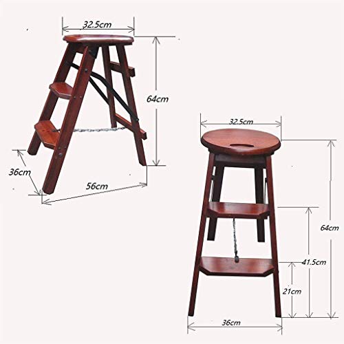 Sillas de escalera y taburete redondo multifunción plegable para decoración y uso doméstico 3