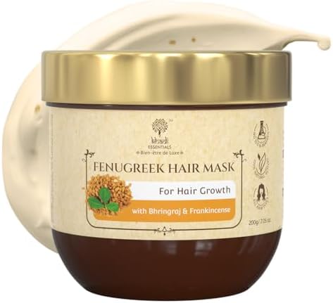 Khadi Essentials Amla Hair Mask For Dry And Frizzy Hair And Smoothening Hair With Methi For Hair Growth and Hair Fall Control, Sulphate & Paraben Free - 100gm