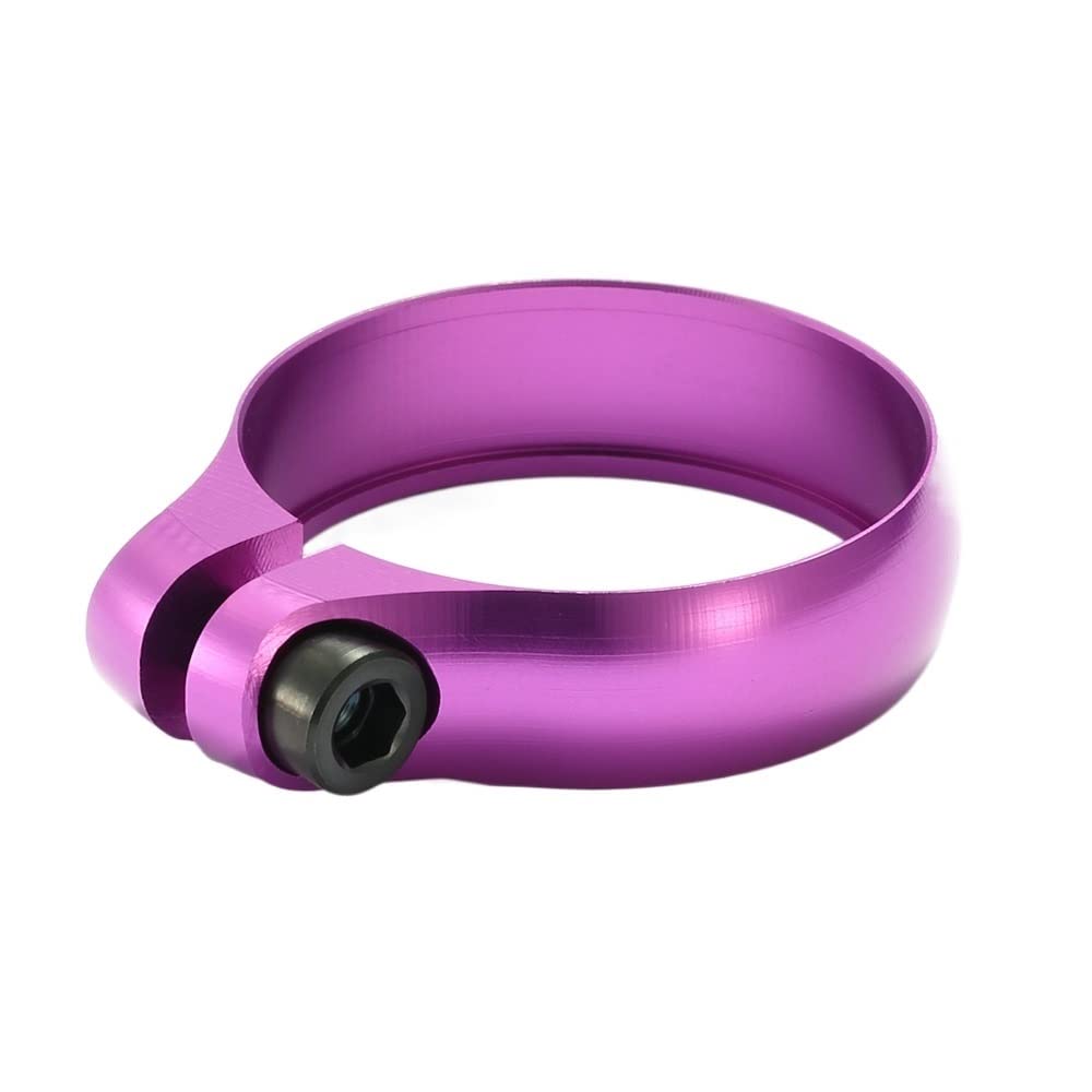 Bike Seat Clamp Super Light Bike Bicycle Seat Post Clamp CNC Aluminum Alloy Cycling Saddle for 27.2/30.8/31.6mm Seatpost(Rainbow 34.9mm)