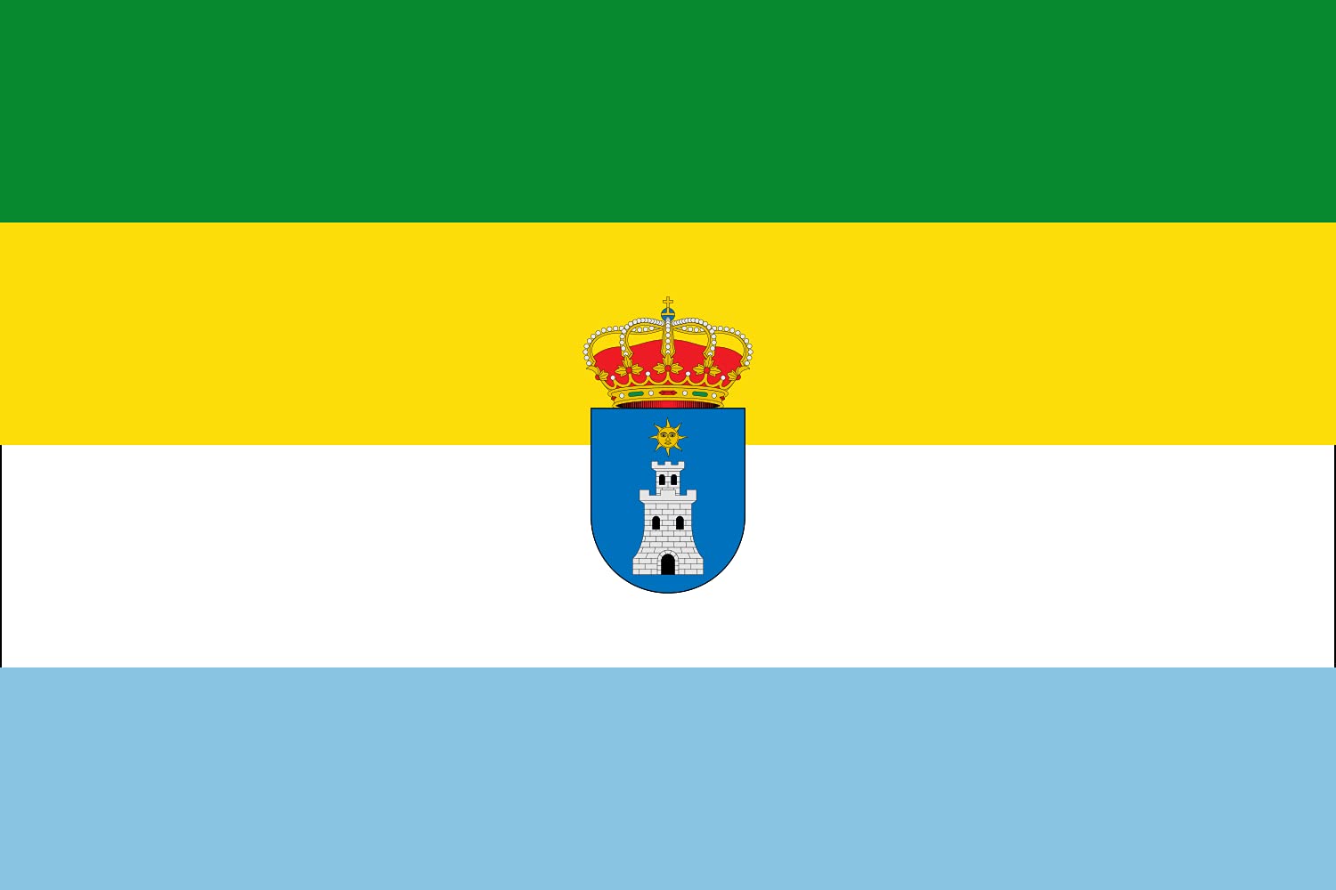Drapeau XL Cazalilla Jaén grande taille de 150x90 cm