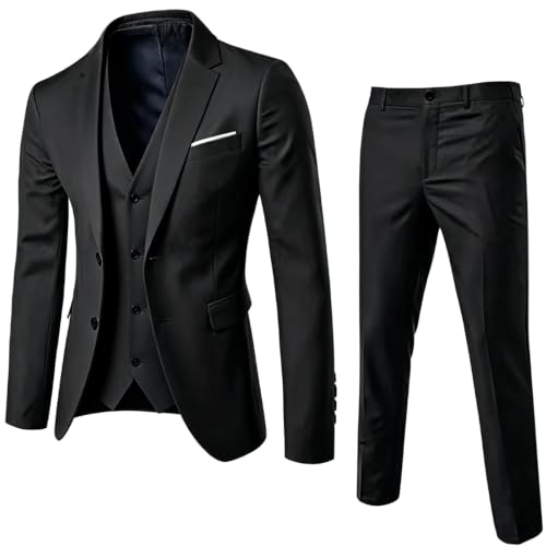 Costume complet homme d'affaires élégant ensemble veste gilet pantalon