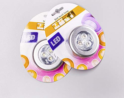 MoonyLI LED alimenté par Piles sans Fil de Nuit Light Stick Tap Lampe Tactile Stick-Push Light - 3Pcs (Non Inclus Batteries)