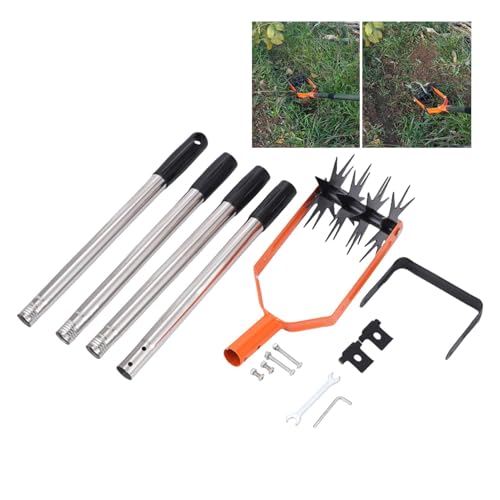 Cultivador manual de jardín, Cultivador rotativo | Cultivador rotativo de mano para jardín | Herramienta de mezcla de suelo resistente con mango antideslizante para entusiastas del jardín para huertos