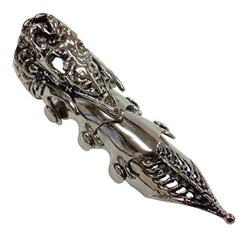 Preisvergleich Produktbild Doktor Hardstuff Glieder Gelenk Fingerring Krähenschädel