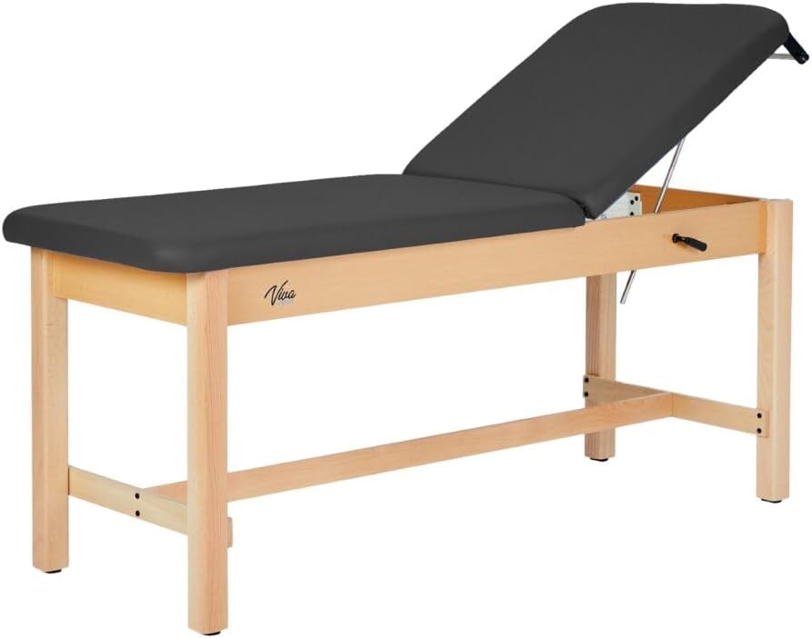 Aristo H-Brace Tilted Treatment Table, 500 lbs Weight Capacity, Black