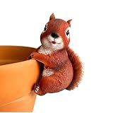 Notre décoration en forme d'écureuil capture le cœur avec ses caractéristiques réalistes et sa couleur rouge captivante. Il ne s'agit pas seulement d'une décoration de jardin.