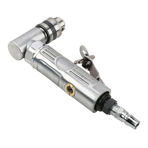 Portable 1/4\'\' 90 Degree Air Drill Pneumatic Drill Right Angle Drill Pistol Drill Pneumatic Drill Tool Power Screwdriver Drill - Thumbnail 4