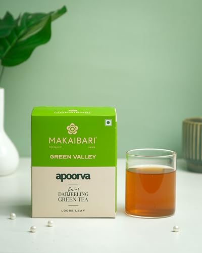 Image of Makaibari Green Valley Apoorva Finest Darjeeling 250 Gm Loose Green Tea | Refreshing and Energizing | Rich in Antioxidants