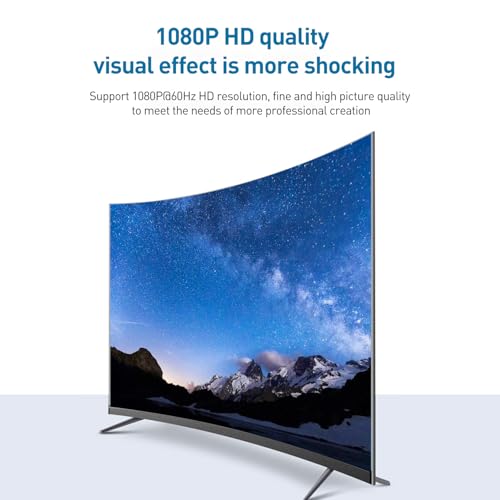 Image of HDMI Splitter Extended Display for Windows & MAC OS Dual Monitor - Multi-Monitor Display 3 Separate Screens - USB-C /A Adapter to HDMI 2.0, 4K@30Hz & 1080@60Hz