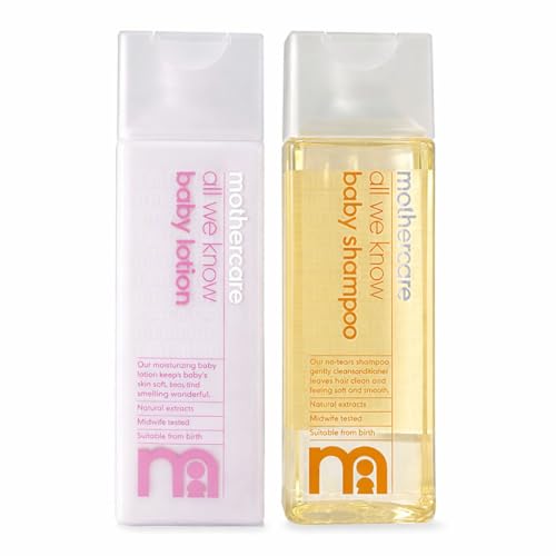 Mothercare all We Know Baby Lotion,300ml with Shampoo,300ml