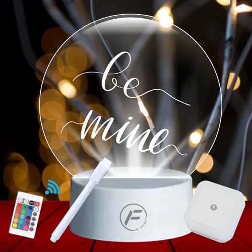 Lamp Table Personalized DIY Message Board Night Light - USB Powered with Erasable Pen and Remote Control - Customizable LED Writing Pad - Unique Present for Office, Room, or Desktop Decoration