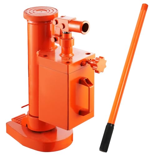 Happybuy Hydraulic Toe Jack, 5 Ton Toe Lift & 10 Ton Top Lift Capacity, 1.0-9.1 in Toe Height, 14.6-22.4 in Top Height, 360° Rotatable for Machinery & Industry Use