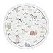 Sweet Jojo Designs Farm Animals Boy Girl Baby Playmat Tummy Time Infant Play Mat - Watercolor Farmhouse Horse Cow Sheep Pig