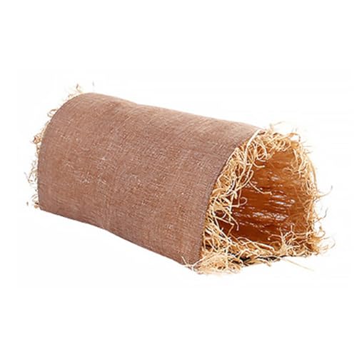 DECHOUS Tunnel Paille pour Lapins et Petits Animaux Nid de Couchage Confortable et Sécurisé Espace Privé pour Sommeil et Jeu Cadeau pour Cobayes et Chinchillas
